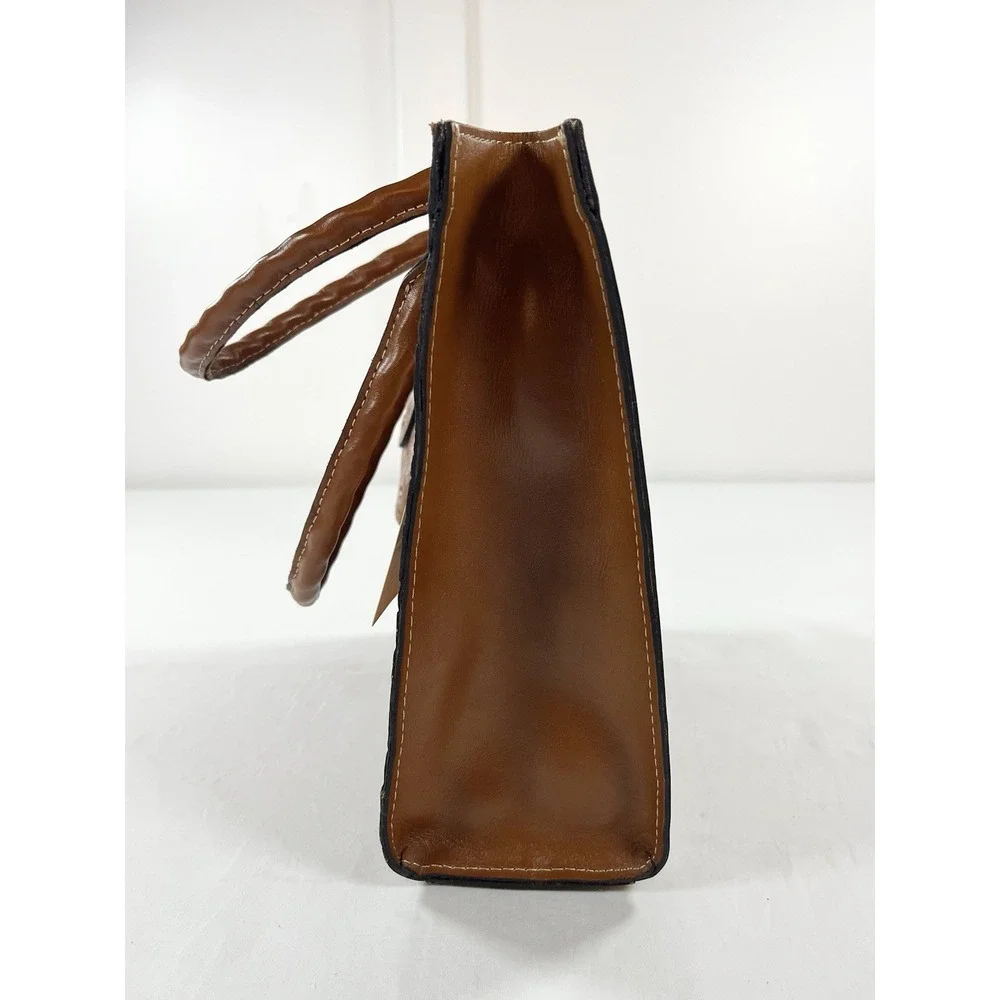Patricia Nash Zancona Tote Reiti Wallet Bundle New Tooled Brown Leather Handbag